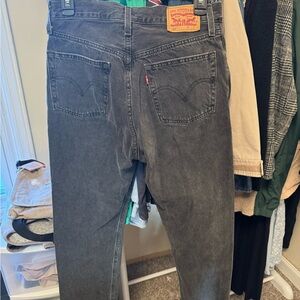 Levi's Men's Charcoal Straight Jeans